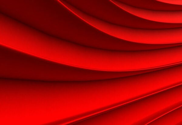 background of red 3d abstract waves. render